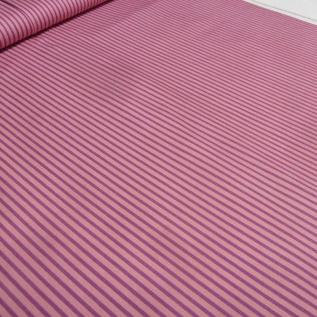 Stoff Baumwolle Popeline 3+4 mm Streifen rosa fuchsia gestreift