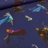 Stoff Baumwolle Jersey Disney Eiskönigin Frozen Anna blaublau