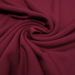 Stoff Sweatshirtstoff Alpenfleece Abseite bordeaux Kleiderstoff