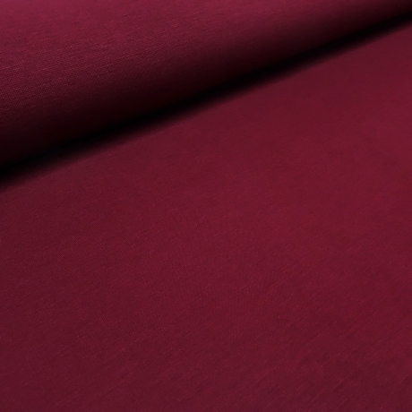 Stoff Sweatshirtstoff Alpenfleece Abseite bordeaux Kleiderstoff