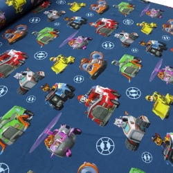 toff Baumwolle Jersey Paw Patrol Design blau bunt Kinderstoff