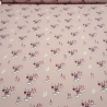 Stoff Organic Baumwolle Jersey Pilze altrosa rosa rot weiß
