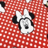 Stoff Baumwolle Jersey Disney Minnie Maus rot weiß schwarz