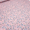 Stoff Baumwolle Popeline Blumen Streublumen rosa blau weiß grün