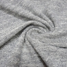 Stoff Strickstoff weiß grau gemustert mit Stretchanteil