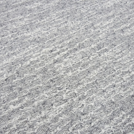 Stoff Strickstoff weiß grau gemustert mit Stretchanteil