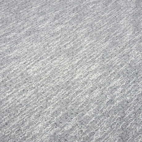 Stoff Strickstoff weiß grau gemustert mit Stretchanteil