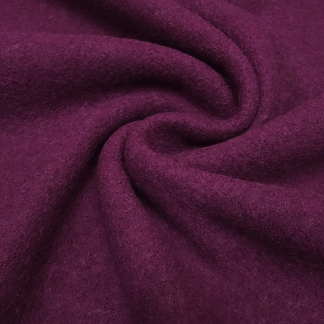 Stoff 100% Wolle Walkloden Kochwolle fuchsia berry Kleiderstoff