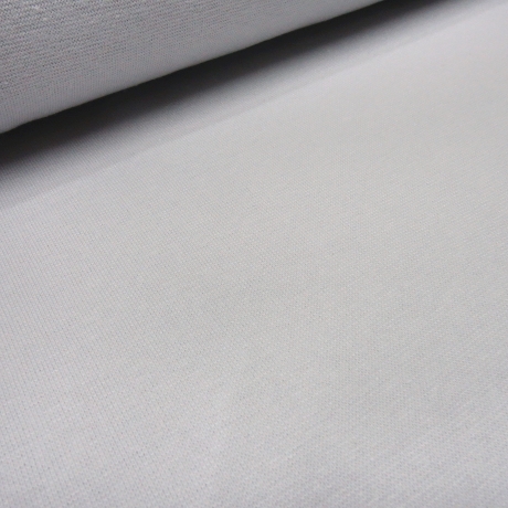 Stoff Baumwolle Stretch Bündchen Schlauchware 34/68 cm hellgrau