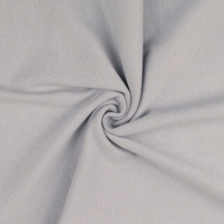Stoff Baumwolle Stretch Bündchen Schlauchware 34/68 cm hellgrau