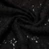 Stoff Viskose Spitze Spitzenstoff Blumenmuster schwarz Kleider