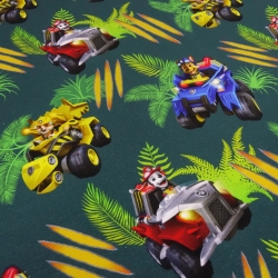 Stoff Baumwolle Jersey Paw Patrol grün blau rot gelb Kinderstoff