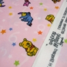 Stoff Microfleece Fleece Disney Winnie Pooh Tiger rosa bunt