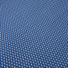 Stoff Bengaline Stretch kleingemustert blau weiß sw Hosenstoff