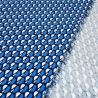 Stoff Bengaline Stretch kleingemustert blau weiß sw Hosenstoff