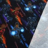 Stoff Baumwolle Jersey Marvel Black Panther schwarz rot blau bunt