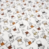 Stoff Baumwolle Jersey Disney Winnie Pooh ecrú orange braun bunt