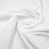 Stoff Baumwolle Jersey Rippenjersey uni weiß Kleiderstoff
