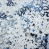 Stoff Viskose Jersey mit abstrakten Design weiß grau blau marine