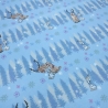 Stoff Baumwolle Jersey Disney Eiskönigin Frozen Olaf hellblau
