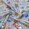toff Baumwolle Jersey Paw Patrol Design grau bunt Kinderstoff