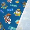 Stoff Baumwolle Jersey Paw Patrol Chase Marshall petrol blau bunt