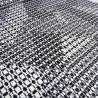 Stoffreststück 42cm x 150cm Jersey Abstrakt schwarz grau weiß