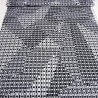 Stoffreststück 42cm x 150cm Jersey Abstrakt schwarz grau weiß