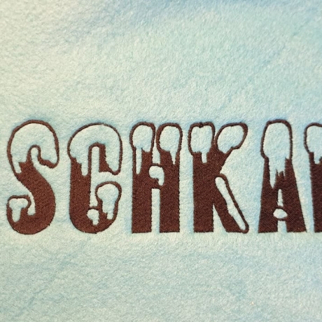 Arschkalt 260x62 mm - Stickdatei bei Michis Textilatelier