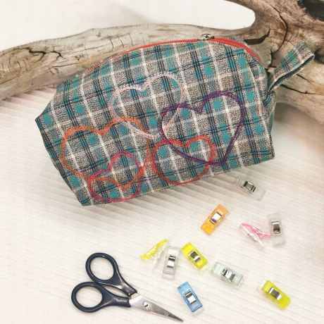 7x Stickdatei Herzen Solo plus ITH Schokohülle und Lichtbeutel