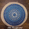 kleines Mandala auf Holz handgemalt 
