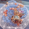 Himmels-Mala Engelsrufer blaue Jade Feuerachat Kette 108