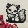 Ferberline Stickdatei Scribble Feline ab 10x10