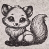 Ferberline Stickdatei Scribble Feline ab 10x10
