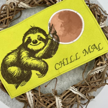 Ferberline Stickdatei Scribble Faultier Franz ab 10x10