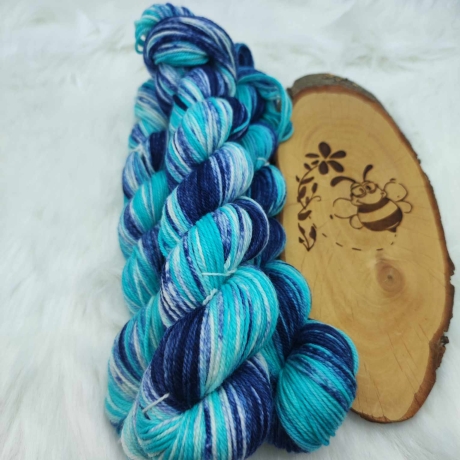 Sockenwolle Handgefärbt, Merino, Ombre Färbung