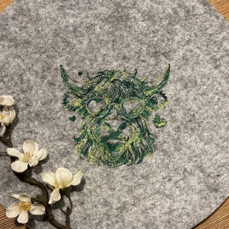 Ferberline Stickdatei Scribble Rind Angus ab 13x14