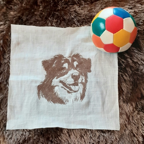 Ferberline Stickdatei Scribble Hund Shadow ab 13x14