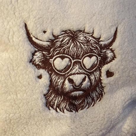 Ferberline Stickdatei Scribble Rind Angus ab 13x14