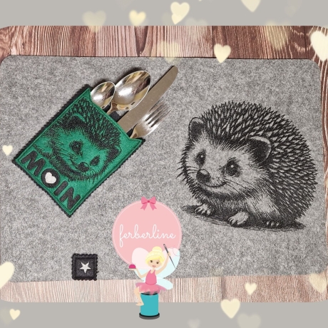 Ferberline Stickdatei Scribble Igel Pieksy ab 10x10