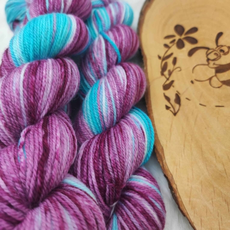 Sockenwolle Handgefärbt, Merino, Ombre Färbung