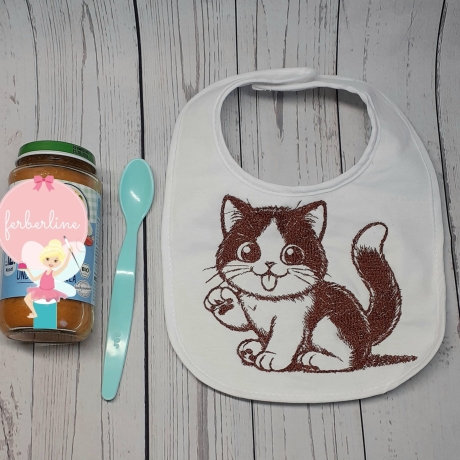 Ferberline Stickdatei Scribble Katze Bella ab 13x15