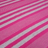 Stoff Viskose Jersey Glitzer Streifen pink grau silber gestreift