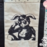 Ferberline Stickdatei Scribble Hase Bikerbunny ab 10x10