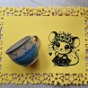 Ferberline Stickdatei Scribble Blumenmausi ab 10x10