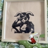 Ferberline Stickdatei Scribble Hase Bikerbunny ab 10x10