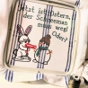 Hase vs. Schneemann - Stickdatei by Michis Textilatelier