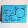 4x Stickdatei Wecker Mugrug Untersetzer und Solo ab 10x10cm