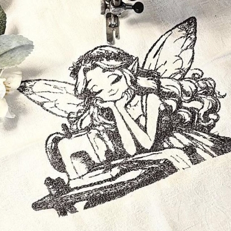 Ferberline Stickdatei Scribble Nähelfe ab 13x16