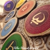 Chakren Mandalas Holzscheiben handgemalt Yoga Meditation Chakra